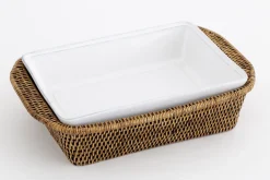 Outlet Flamant Jille, Ovenschaal, Keramiek, Wit, 25Cm