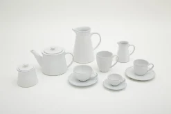 Online Flamant Jille, Theepot, Keramiek, Wit, 1,5L