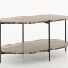 Hot Flamant Karina, Salontafel, Marmer En Metaal, Rood