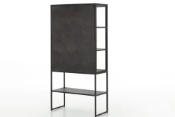 Sale Flamant Laurance, Vitrinekast, Zwart, Metaal, 2 Deuren