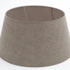 Outlet Flamant Lindro, Lampenkap, Naturel En Grijs, Cilinder, 40 Cm