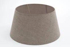 Outlet Flamant Lindro, Lampenkap, Naturel En Grijs, Cilinder, 40 Cm