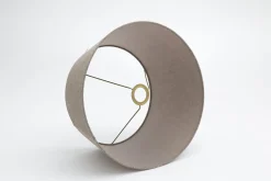 Outlet Flamant Lindro, Lampenkap, Naturel En Grijs, Cilinder, 40 Cm
