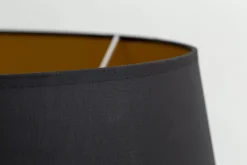 Sale Flamant Lindro, Lampenkap, Zwart En Goud, Cilinder, 50 Cm