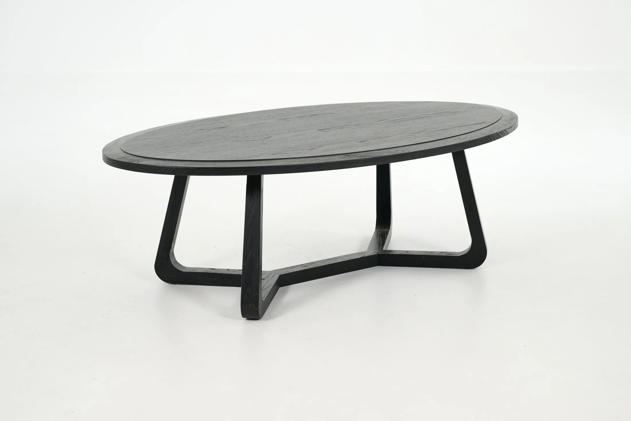 Outlet Flamant Livy, Salontafel, Ovaal, Zwart, L
