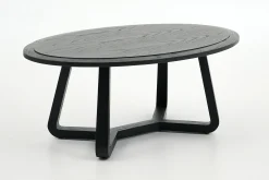 Hot Flamant Livy, Salontafel, Ovaal, Zwart, S