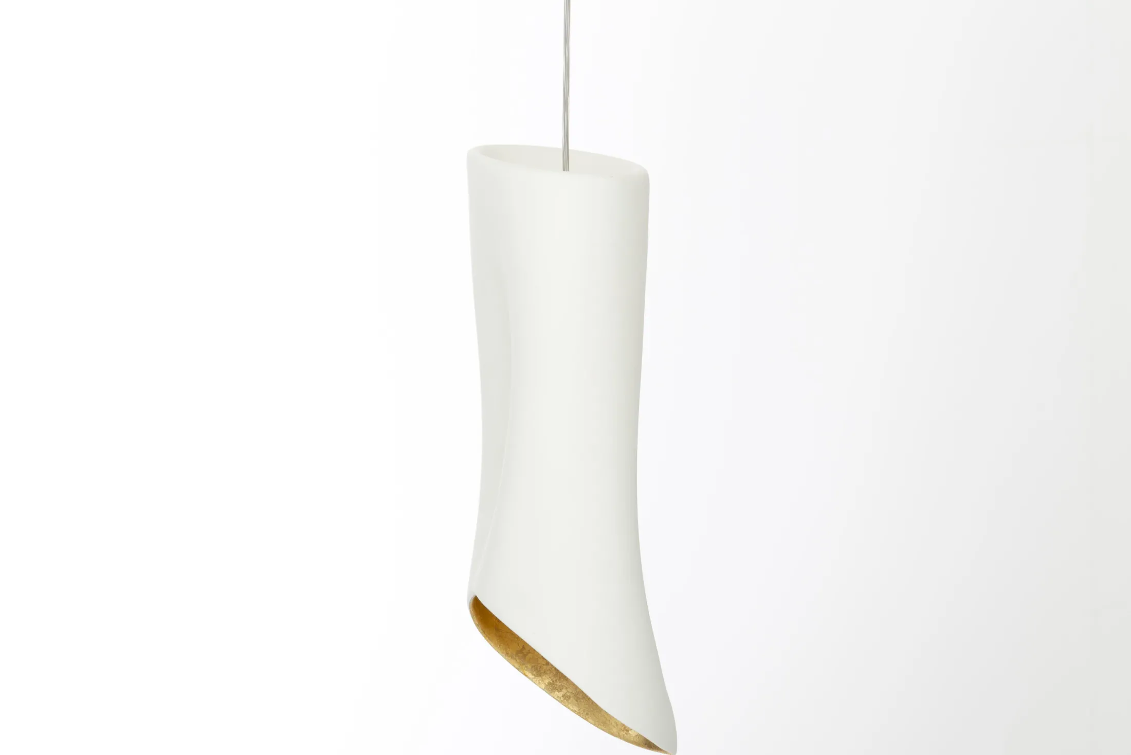 Clearance Flamant Lorey, Hanglamp, Wit/Goud