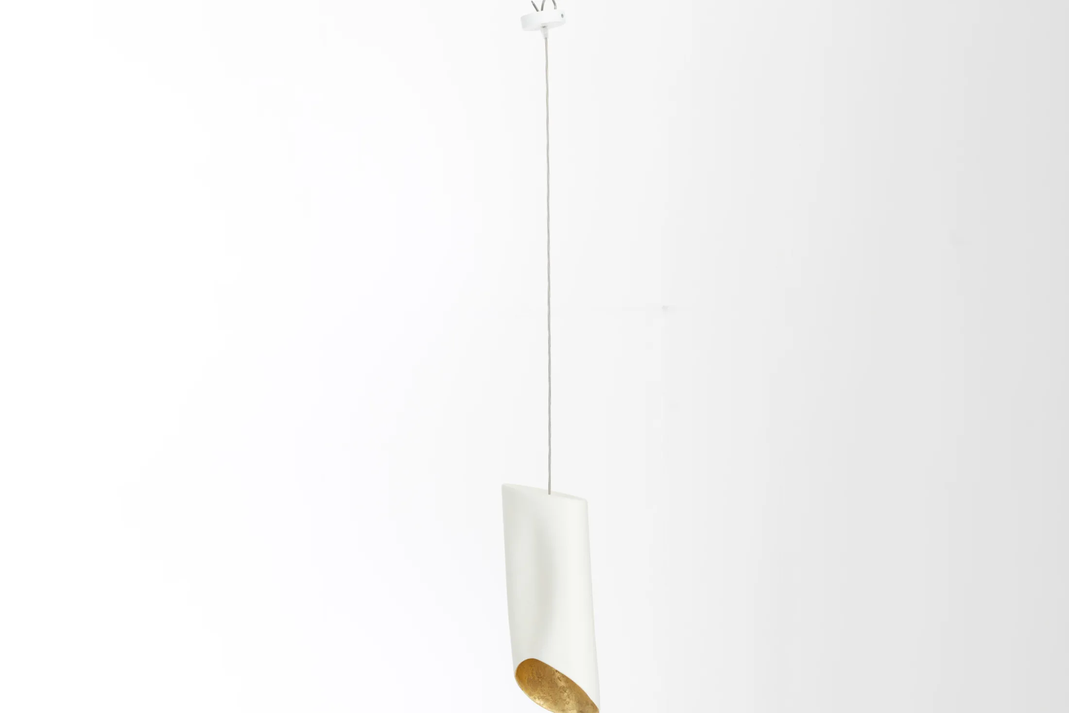 Clearance Flamant Lorey, Hanglamp, Wit/Goud