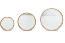 Discount Flamant Lucente, Spiegel, Eiken, Rond, 46Cm