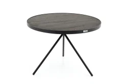 New Flamant Madison, Bijzettafel, Eiken En Metaal, Rond, 60 Cm, Donkerbruin