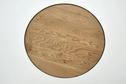 Sale Flamant Madison, Bijzettafel, Eiken En Metaal, Rond, 60 Cm, Lichtbruin