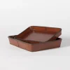 Clearance Flamant Manhattan, Dienblad, Bruin Leer, L