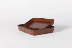 Clearance Flamant Manhattan, Dienblad, Bruin Leer, L