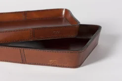 Clearance Flamant Manhattan, Dienblad, Bruin Leer, L