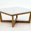 Online Flamant Marnix, Salontafel, Eiken En Steen, 90X90