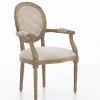 New Flamant Medy, Fauteuil, Eiken, Natuurlijk Linnen