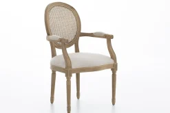 New Flamant Medy, Fauteuil, Eiken, Natuurlijk Linnen