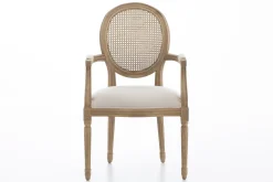 New Flamant Medy, Fauteuil, Eiken, Natuurlijk Linnen