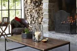 Hot Flamant Melbury, Club Fauteuil, Donkerbruin, Leer