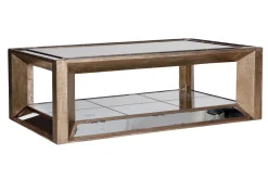 Sale Flamant Mitchell, Salontafel, Rechthoekig, Spiegelglas En Hout, 120X70