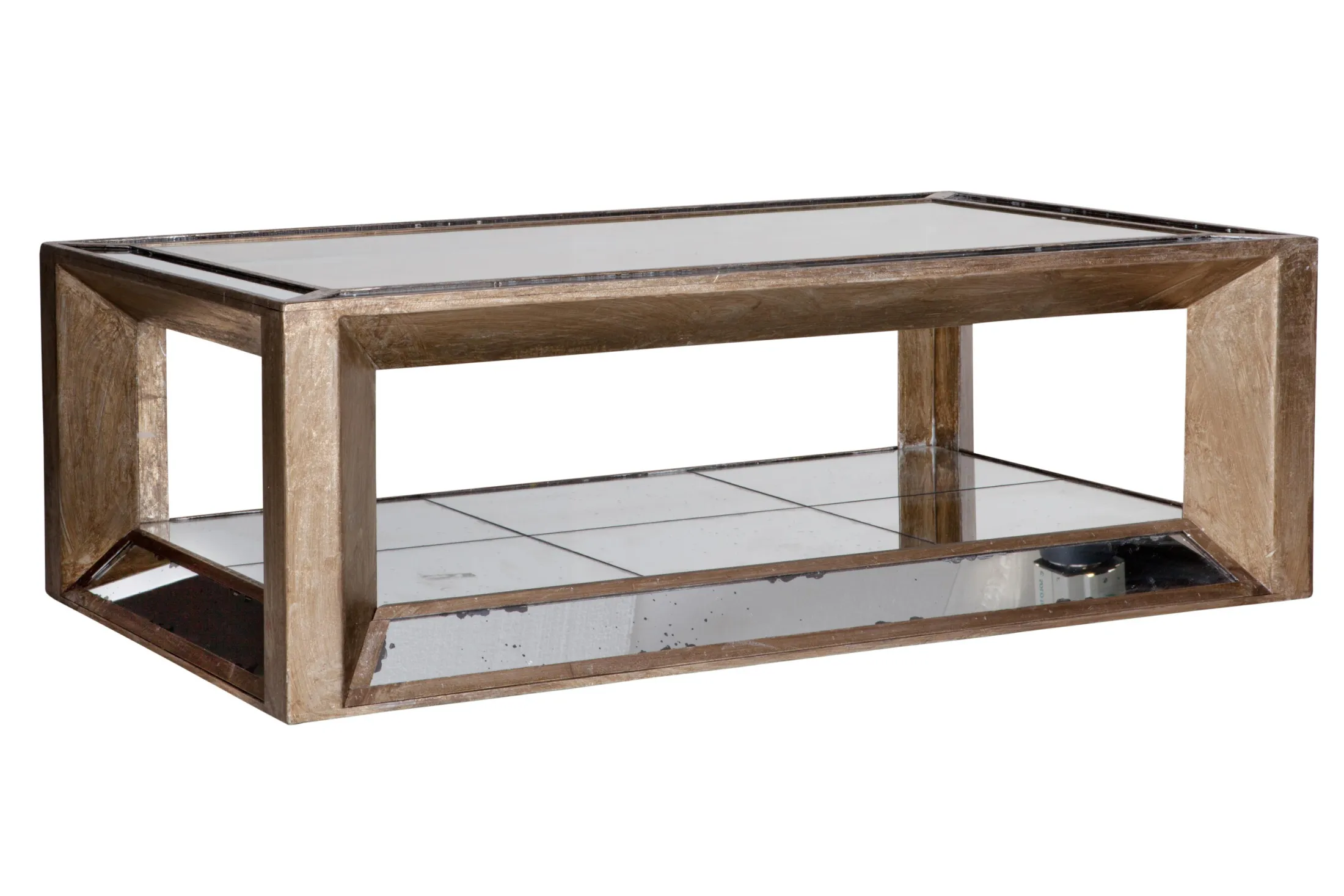 Sale Flamant Mitchell, Salontafel, Rechthoekig, Spiegelglas En Hout, 120X70