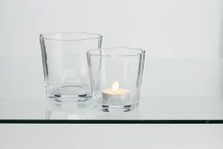 Discount Flamant Nali, Theelichthouder, Mondgeblazen, Glas, 14 Cm