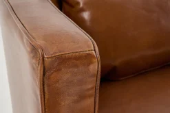New Flamant Nelia, Fauteuil, Leer Cognoac, Draaibaar