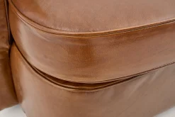 New Flamant Nelia, Fauteuil, Leer Cognoac, Draaibaar