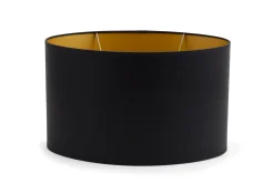 Outlet Flamant Ovaal, Lampenkap, Zwart En Goud, Ovaal, 35 Cm