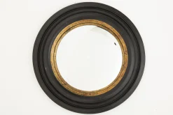 Outlet Flamant Pendolo, Spiegel, Zwart En Goud, Bol, Rond