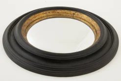 Outlet Flamant Pendolo, Spiegel, Zwart En Goud, Bol, Rond