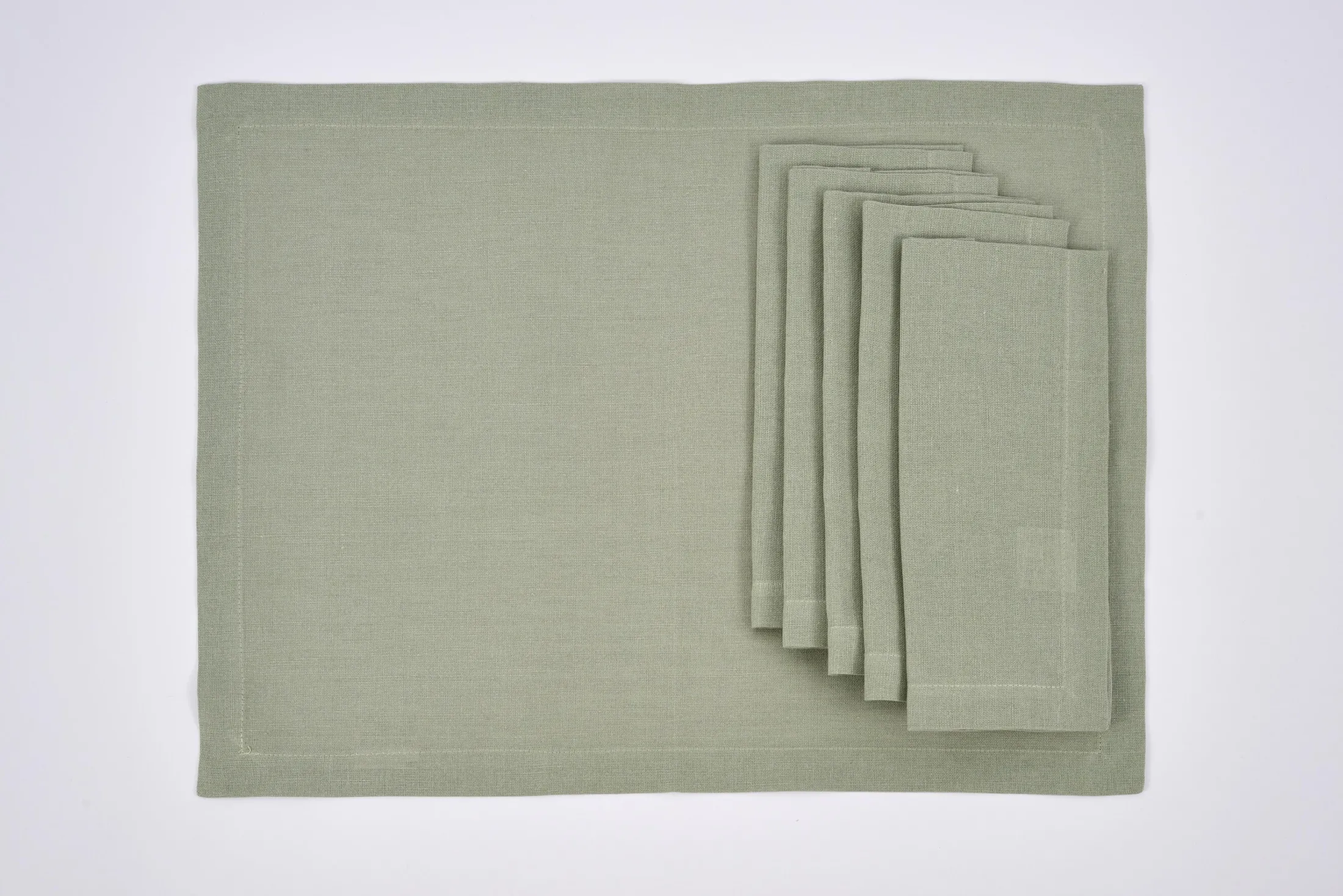 Hot Flamant Phills, Placemat, Ijsberggroen, Set Van 6