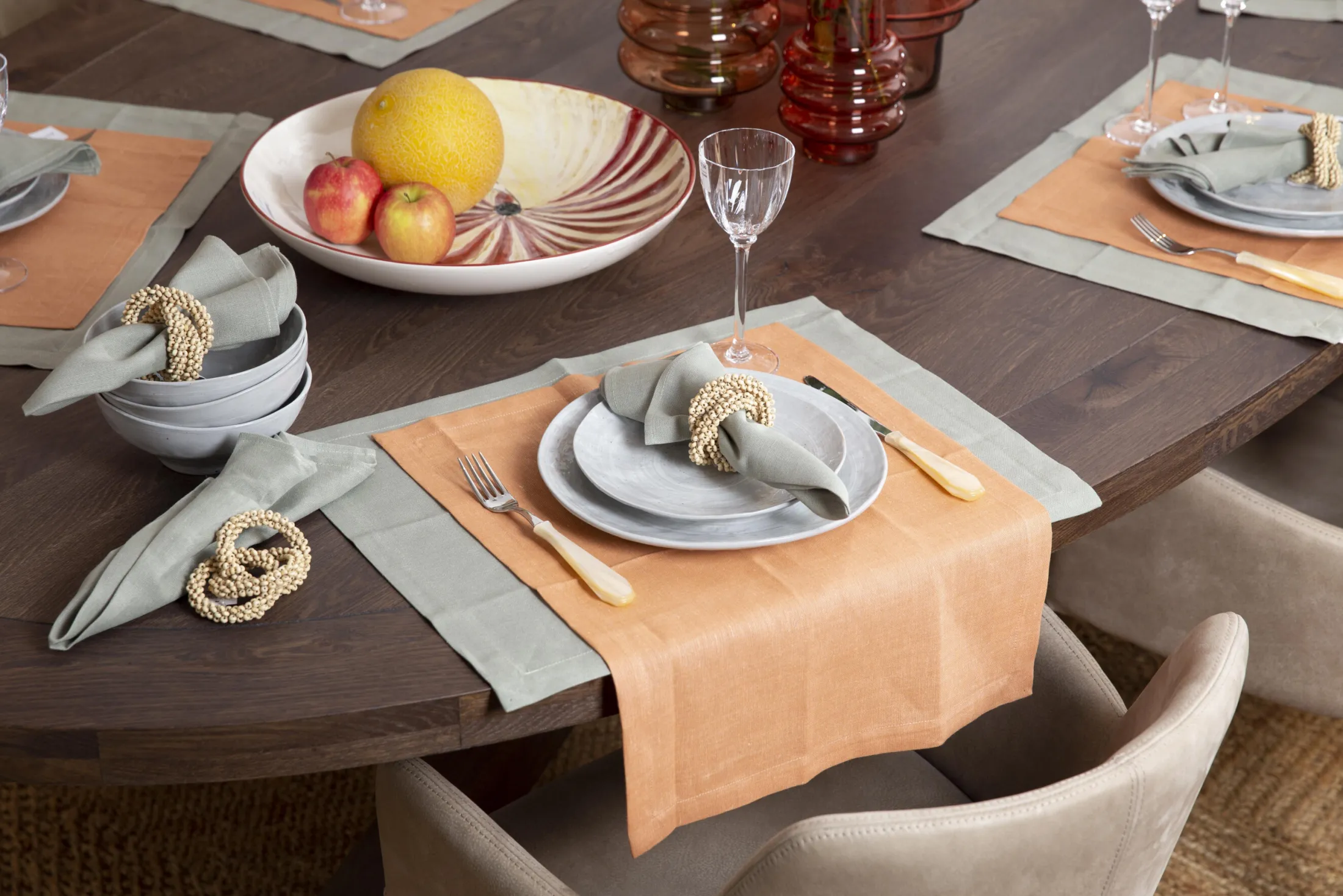 Discount Flamant Phills, Servet, Ijsberggroen, Set Van 6