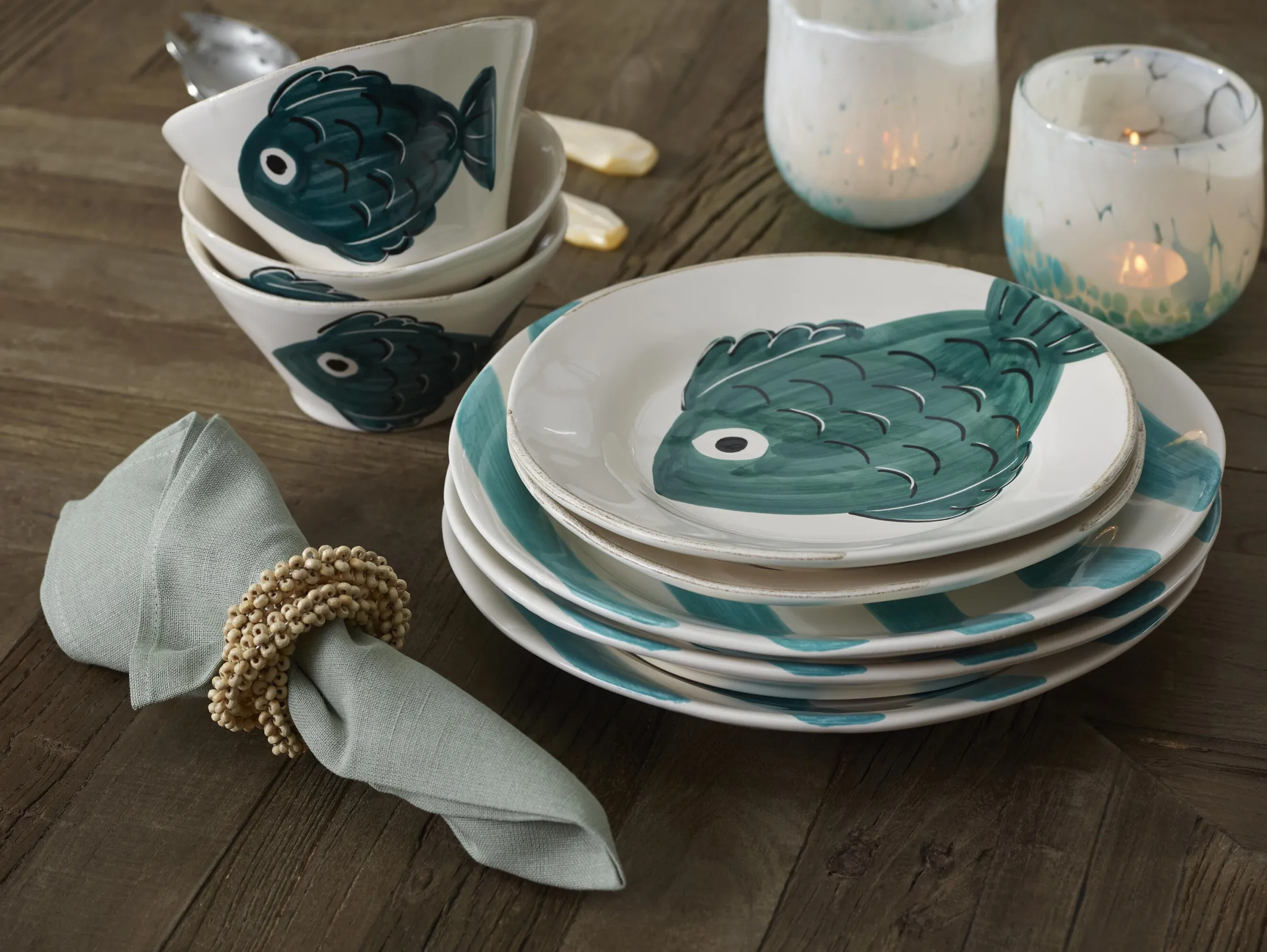Discount Flamant Phills, Servet, Ijsberggroen, Set Van 6