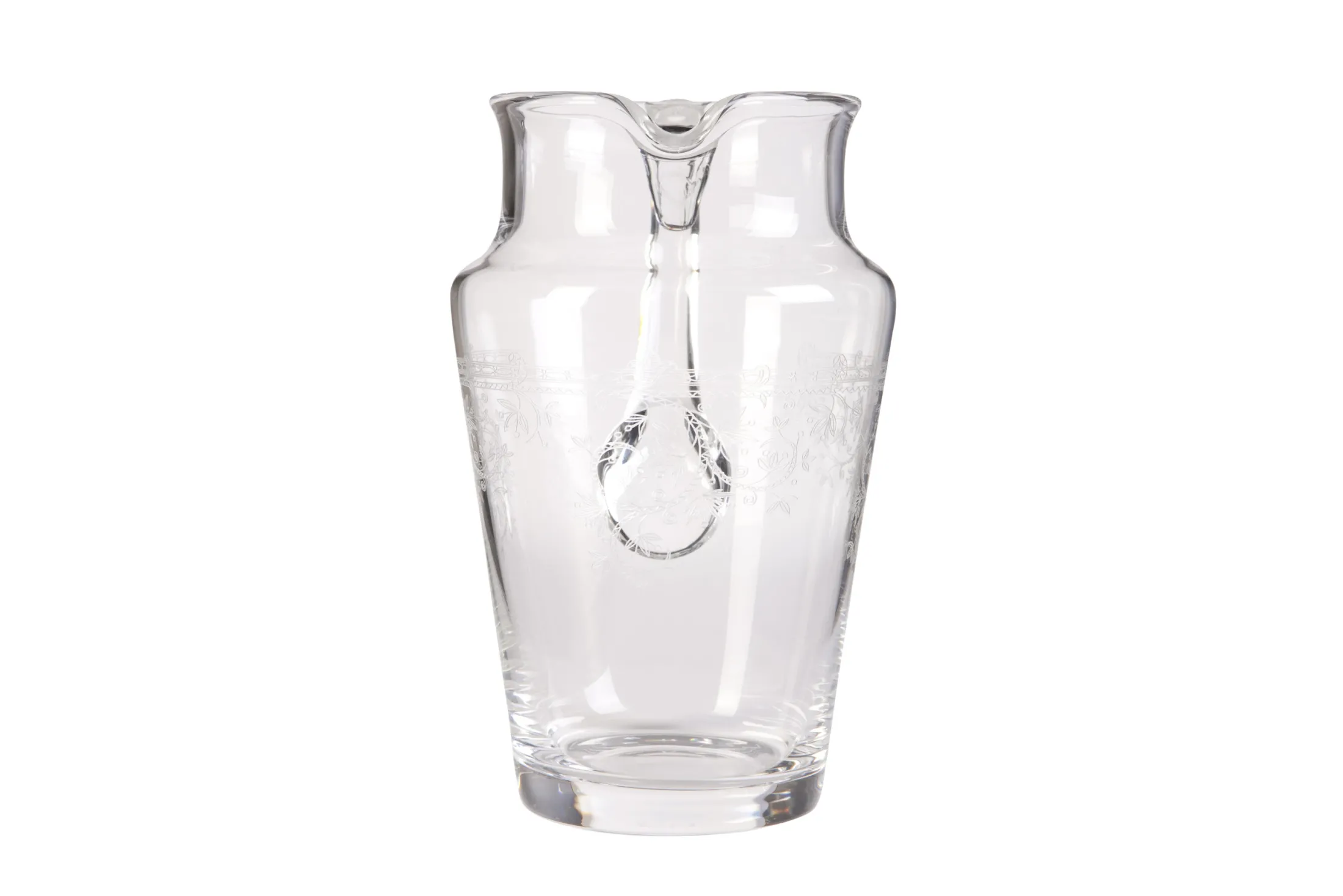 Hot Flamant Praag, Kan, Mondgeblazen Glas, Gegraveerd, 1,5 L