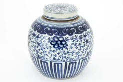 Online Flamant Redding, Potiche, Blauw/Wit