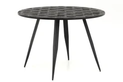 Discount Flamant Robyn, Eettafel, Teruggewonnen Teak, Rond, 110 Cm