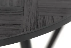 Hot Flamant Robyn, Salontafel, Teruggewonnen Teak, Rond, Set Van 2