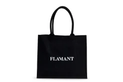 New Flamant Shopper , Boodschappentas, Jute, Zwart