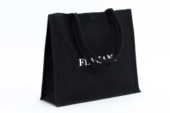 New Flamant Shopper , Boodschappentas, Jute, Zwart