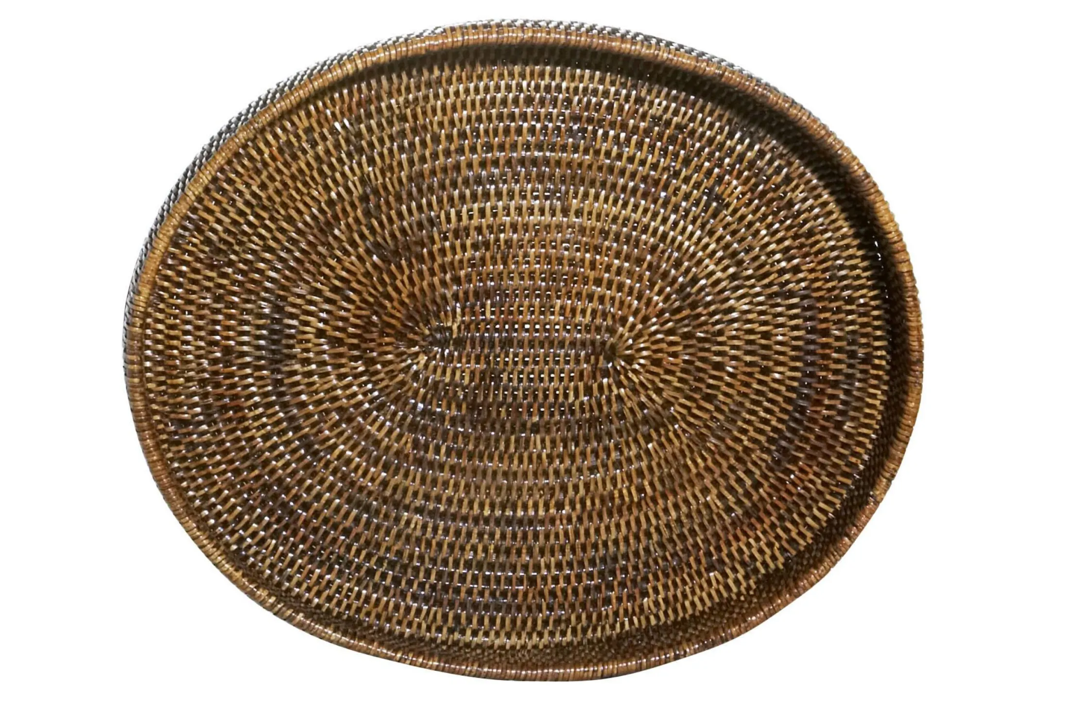 Clearance Flamant Togo, Dienblad, Ovaal, Met Rand, Riet, 46Cm