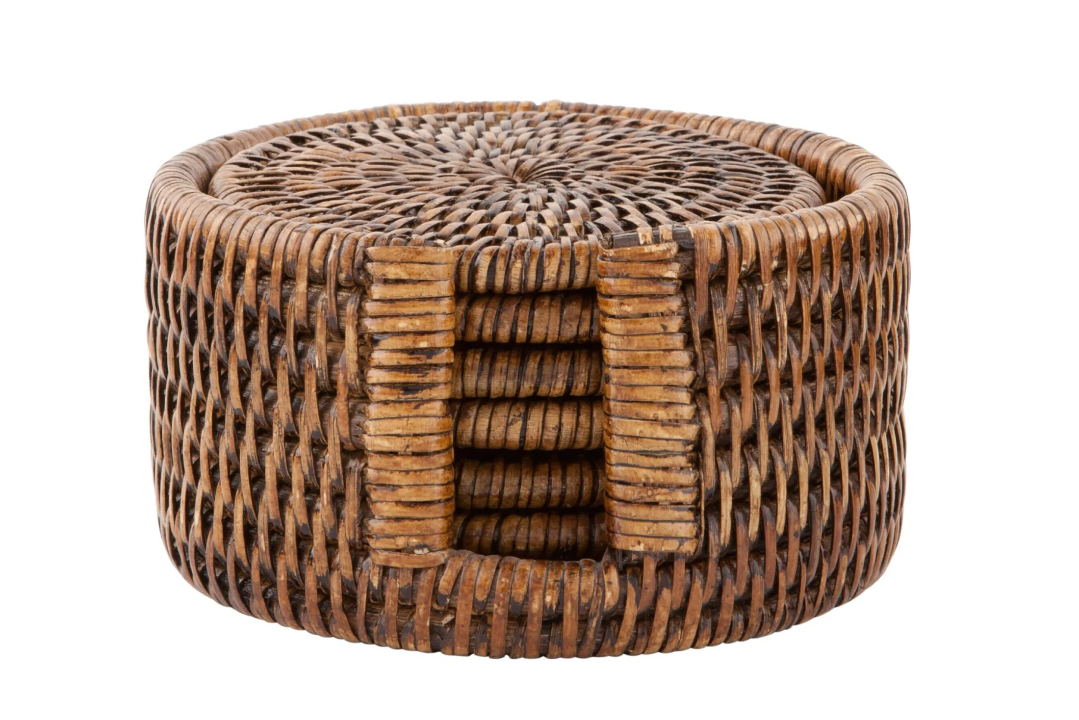 Discount Flamant Togo, Onderzetter, Rond, Riet, Set Van 6