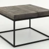 Clearance Flamant Urban, Bijzettafel, Eiken En Metaal, Donkerbruin