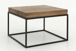 Hot Flamant Urban, Bijzettafel, Eiken En Metaal, Lichtbruin
