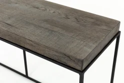 Clearance Flamant Urban, Consoletafel, Eiken En Metaal, Donkerbruin