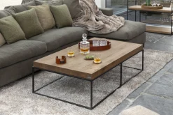 Clearance Flamant Urban, Salontafel, Eiken En Metaal, Lichtbruin