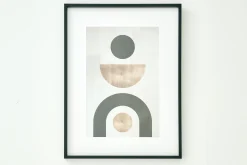 Online Flamant Vormen, Muurkunst, Model 1