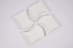 Outlet Flamant Yuni, Kom, Keramiek, Wit, Set Van 4