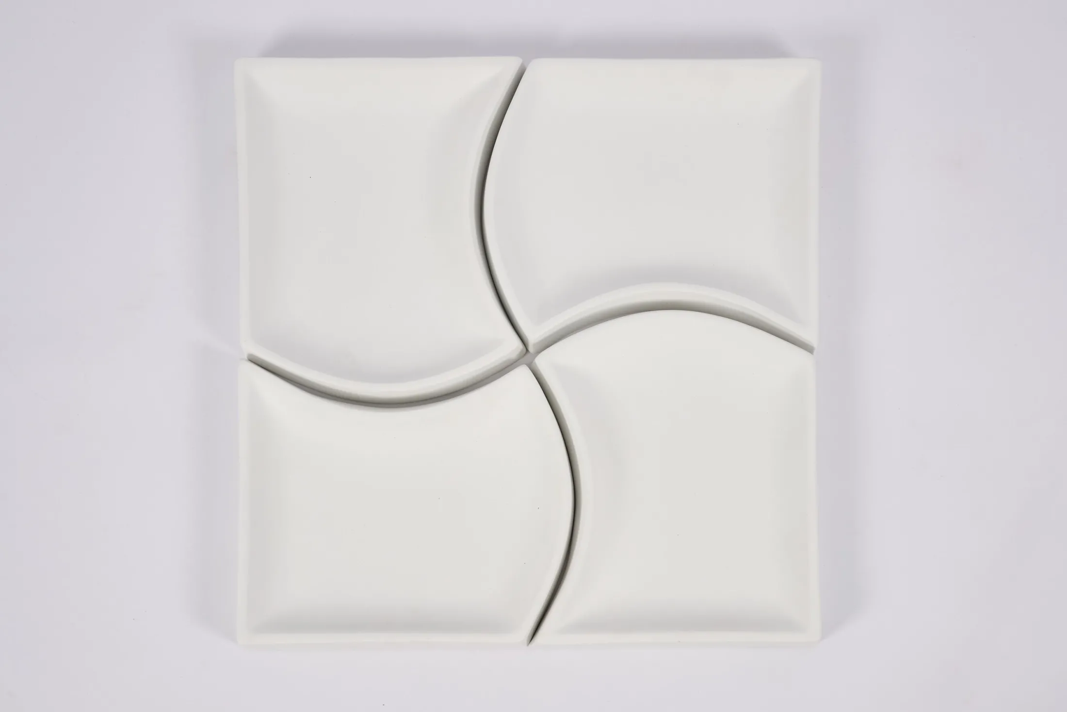 Outlet Flamant Yuni, Kom, Keramiek, Wit, Set Van 4